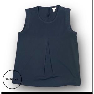 J. Crew Women’s Sleeveless Scoop Neck Blouse Size 8 Black